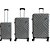 Mala de Viagem Fortaleza ABS 360 Conjunto com 3 Peças - Cinza - Imagem 2