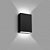 Luminária LED Arandela Duo 4W Preto 3000K - LUZ Dupla - Imagem 3