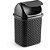 Lixeira Rattan para Pia Preto 4,5L - Imagem 2