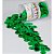 Lantejoula Metalizada Verde Bandeira 6MM Potes 3G - Pacote com 12 - Imagem 1