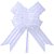 Laço Pronto Liso 32MM X 47CM Organza Branco - Pacote com 100 Unidades - Imagem 1
