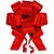 Laço Pronto Liso 20MM X 40CM FLOR Vermelho UNIDADE/BLISTER Pacote com 10 - Imagem 2