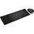 Kit Periféricos Teclado e Mouse sem Fio 2.4 GHZ Multimídia Preto USB SLIM - TC202 - Imagem 1