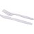 Kit Festa Descartável Garfo e Faca Master Branco PCT com 25 - Imagem 1