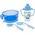 Kit Alimentação Prato+talher+copo Azul - Imagem 1