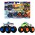 Hot Wheels Monster TRUCKS Veículo Escala 1:64 2-PACK - Blister com 02 Unidades - Imagem 1