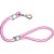 Guia para PET Corda Roliça Grossa 60CM Furacão PET Rosa - Imagem 1
