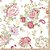 Guardanapo para Decoupage Floral Magenta 33X33CM PCT com 20 - Imagem 2