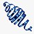 Fitilho 5MM X 20M Metalizado Azul Celeste PCT com 10 - Imagem 2