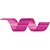 Fita Poli Lisa 15MM X 50M PINK Pacote com 10 Rolos - Imagem 1