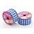 Fita de Cetim 37MM 10M Xadrez Azul Royal - Imagem 2