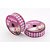 Fita de Cetim 22MM 10M Xadrez PINK - Imagem 1