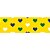 Fita de Cetim Decorada 38MM 10M Corações VD/AM/AZ - Imagem 1