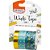 Fita Adesiva Decorada Washi Tape Shine BRW 10/15/20MM X 3M Verde - Pacote com 3 Rolos - Imagem 1