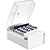 Fichário de Mesa com Base de AÇO 4X6 Acrimet Branco - Capacidade para 500 Fichas - Imagem 2