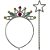 Fantasia Acessório Tiara Coroa e Varinha Estrela - Make+ - Imagem 1