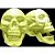 Fantasia Acessório Halloween KIT Mini Crânio Neon com 6 Unidades - Imagem 4