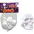 Fantasia Acessório Halloween KIT Mini Crânio Branco Pacote com 6 Unidades - Imagem 2