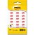 Etiqueta Retangular Sinalização 220V Vermelha 12X26MM com 42 Unidades - Imagem 2
