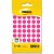 Etiqueta Redonda TP-12 Rosa Neon 12MM, Cartela com 210 Etiquetas - Imagem 1