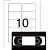 Etiqueta Carta 8099F 10 Folhas 46,56 X 77,79MM - Pacote com 100 - Imagem 3