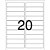 Etiqueta Carta 62581 250 FLS 25,4 X 101,6 MM - Caixa com 5000 - Imagem 2