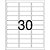 Etiqueta Carta 62580 250 FLS 25,4 X 66,7 MM Caixa com 7500 - Imagem 2