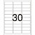 Etiqueta Carta 6180 100 Folhas 25,4 X 66,7 MM Caixa com 3000 - INKJET + Laser - Imagem 3
