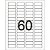 Etiqueta Carta 6089 10 Folhas 16,93 X 44,45 MM com 600 Etiquetas - Imagem 3