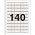 Etiqueta A5 A5Q-916 12 Folhas 9,0 X 16,0 MM - Caixa com 1680 Etiquetas - Imagem 3