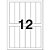 Etiqueta A5 A5Q-3272 32,0 X 90,0 MM - Pacote com 96 Etiquetas (12 Folhas) - Imagem 3