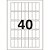 Etiqueta A5 A5Q-1534 12 Folhas 15X34MM 480 Unidades INKJET e Laser - Imagem 3