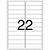 Etiquetas A4 A4354 100 Folhas 25,4 X 99,0 MM - Caixa com 2200 Etiquetas - Imagem 3