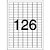 Etiqueta A4 A4349 100 Folhas 15,0 X 26,0 MM Caixa com 12600 - INKJET + Laser - Imagem 3