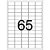 Etiqueta A4 A4251 25 Folhas 21,2 X 38,2 MM - Imagem 3