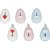Estilete Estreito Love Heart Mini 3 Cores Cartela com 12 - Imagem 1