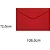 Envelope Visita Colorido 72X108 Vermelho Toquio 80G – Pacote com 100 Unidades - Imagem 1