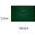 Envelope Visita Colorido 72X108 MM Verde Escuro Brasil 80G - Pacote com 100 - Imagem 2