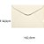 Envelope Carta Colorido 114X162MM Creme Marfim 80G - Pacote com 100 Unidades - Imagem 2