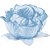 Embalagem para Doces Forminha Flora Azul Pastel CX com 30 - Imagem 1