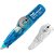 Corretivo em Fita Correction Tape 6M Azul com Refil – Caixa com 12 Unidades - Imagem 1