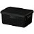 Cesta Organizadora Linea 18X13X8CM Preta com Tampa - Imagem 2