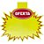 Cartaz para Marcação SPLASH Oferta Amarelo 23X27CM Pacote com 100 - Imagem 2