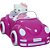 Carrinho Hello KITTY Conversível com Boneca Articulada - Imagem 2