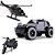 Kit Carrinho COPS Patrol - Helicóptero, Jeep e Moto - Imagem 2