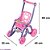 Carrinho de Boneca Florzinha Rosa e Lilás - Caixa com 2 - Imagem 2