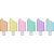 Caneta Marca Texto Jocar Office Mini Picolé 6 Cores Pastel Pote com 24 - Imagem 3