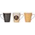 Caneca Decorada ALÇA BW Porcelana 330ML - Imagem 2