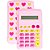 Calculadora de Bolso 8 DIG Rosa FLIP FLOR com BAT - Imagem 1