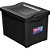 Caixa Plástica Multiuso Médio Preto Organizador 30L - Imagem 2